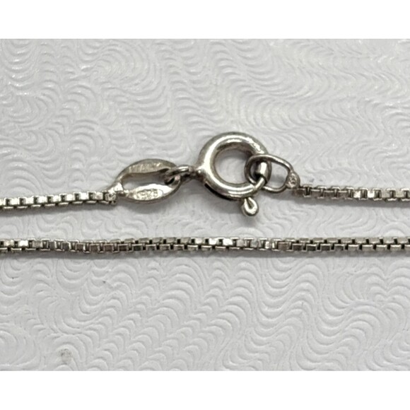 Vintage Rose Quartz Heart Pendant 20'' Chain Necklace Sterling 925 Silver 9.7g - Picture 6 of 9